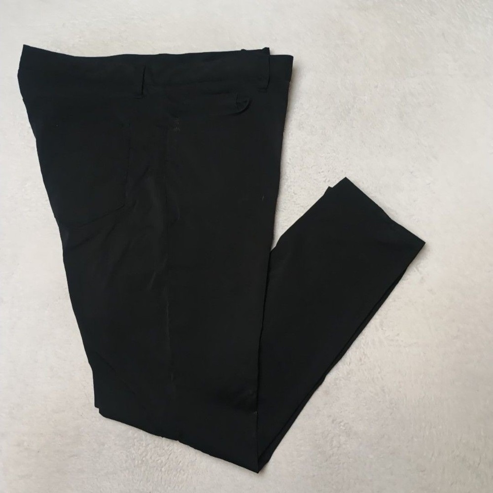 Theory Pants Men 38x31 Black Raffi Slim Chino Stretch Microfiber Tapered
